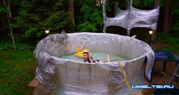 Бассейн из пластиковых труб -фото Бассейн из пластиковых труб -фото