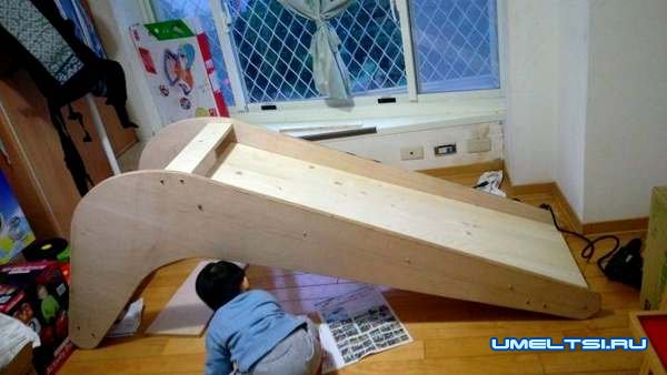 горка для детей своими руками-фото