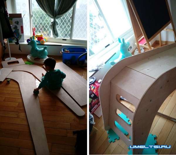 горка для детей своими руками-фото