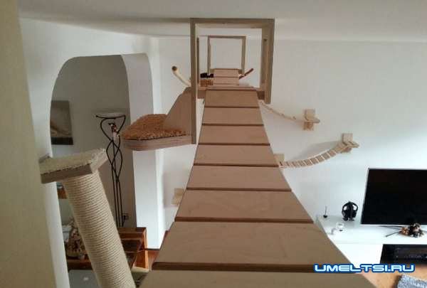 Дом для кошки своими руками-фото