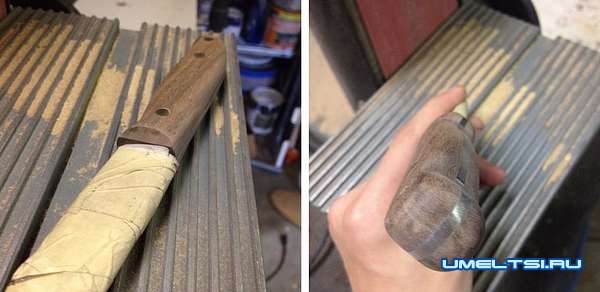 Охотничий нож своими руками-ход работ