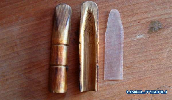 Манок на утку и гуся своими руками-из дерева