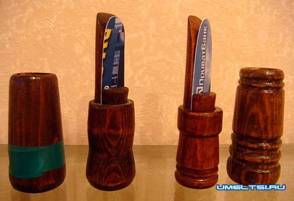 Манок на утку и гуся своими руками-из дерева