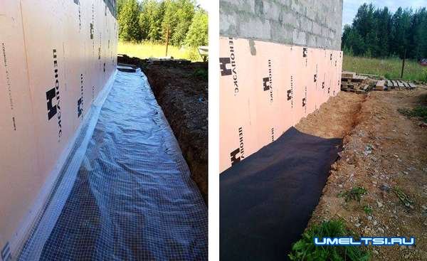 Отмостка из брусчатки вокруг дома Отмостка из брусчатки вокруг дома