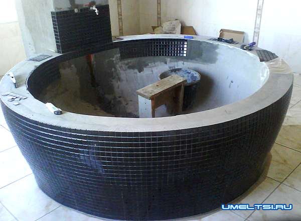 Как сделать ванну из кирпича Как сделать ванну из кирпича