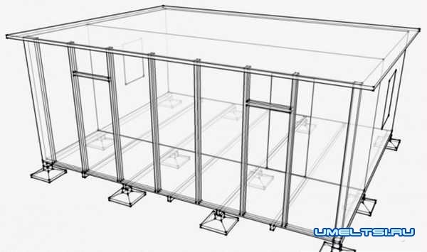 Строительство летнего гостевого домика