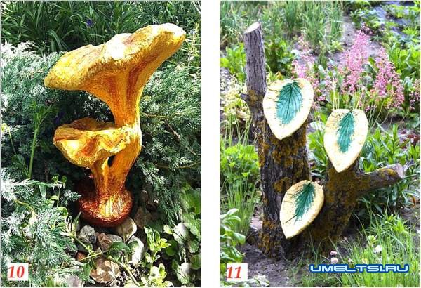 Поделки из гипса и монтажной пены для дачи Поделки из гипса и монтажной пены для дачи