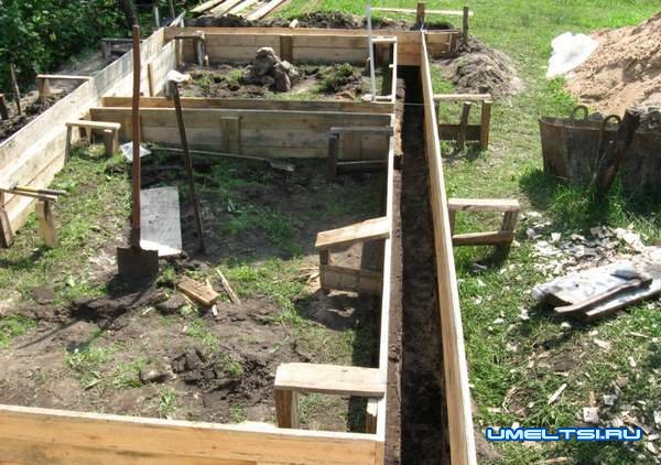 Строительство бани - изготовление опалубки Строительство бани - изготовление опалубки