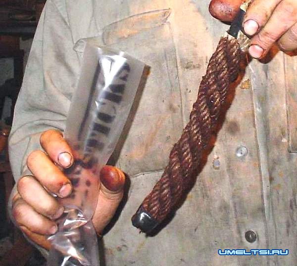 Нож из стального троса Нож из стального троса