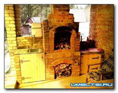 Как построить печь - жаровню на террасе