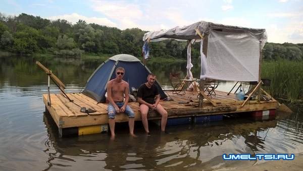 Плот своими руками из бочек