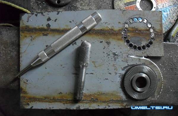 чертеж подшипника, ролика и натяжителя