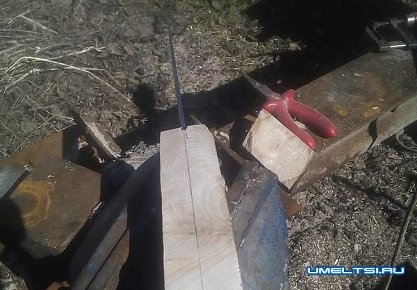 Делаем нож из обоймы подшипника Делаем нож из обоймы подшипника