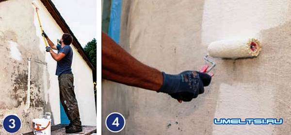 Ремонт фасада: подготовка к покраске, покраска Ремонт фасада: подготовка к покраске, покраска