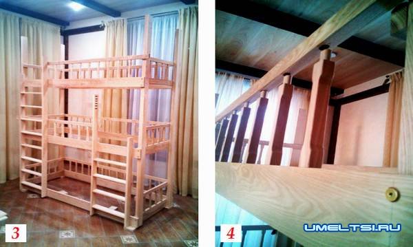 Детская трехэтажная кровать своими руками