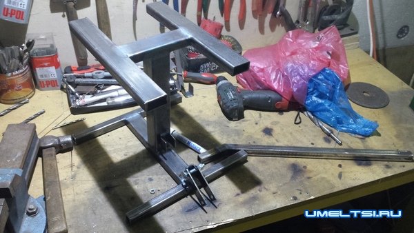 Подставка под мотоцикл своими руками Подставка под мотоцикл своими руками