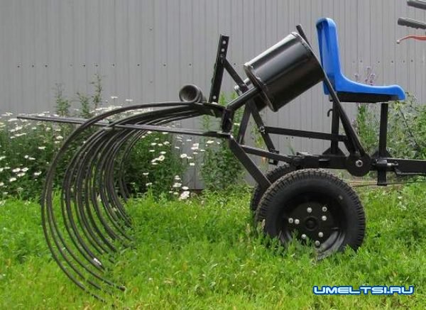Грабли-ворошилки для мотоблока своими руками Грабли-ворошилки для мотоблока своими руками