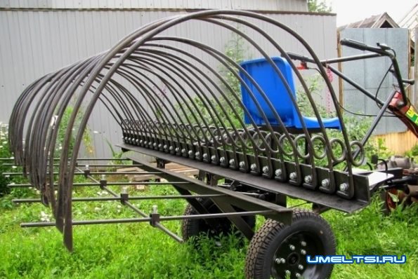 Грабли-ворошилки для мотоблока своими руками Грабли-ворошилки для мотоблока своими руками