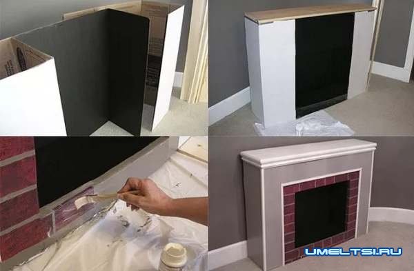 камин с коробки-фото камин с коробки-фото