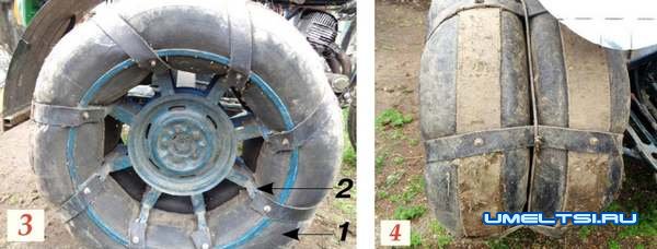 Самодельный снегоболотоход на базе мотоцикла