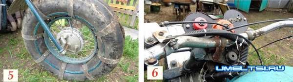 Самодельный снегоболотоход на базе мотоцикла