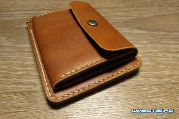 Мужское портмоне из натуральной кожи своими руками
