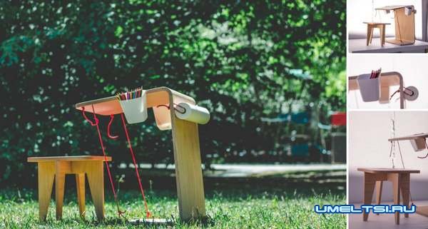 Мобильный детский стол для рисования-своими руками Мобильный детский стол для рисования-своими руками