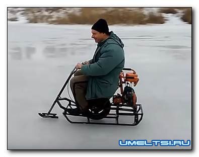 Снегоход из подручных средств своими руками Снегоход из подручных средств своими руками