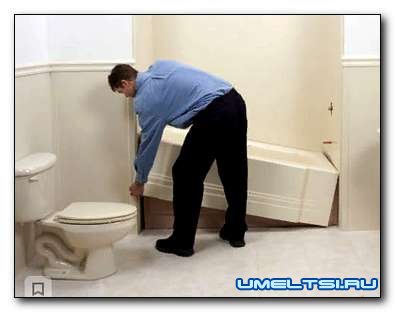 Установка акриловой ванны своими руками