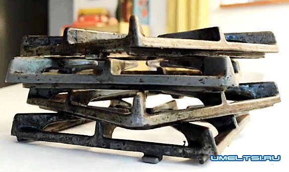 Как отмыть чугунную решетку газовой плиты