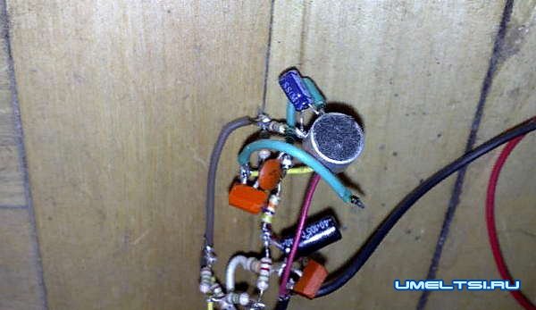 акустический выключатель света-схема