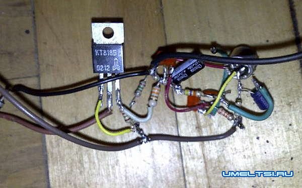 акустический выключатель света-схема