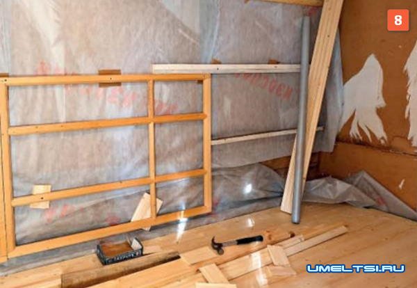 Ремонт каркасной постройки:отделка внутри