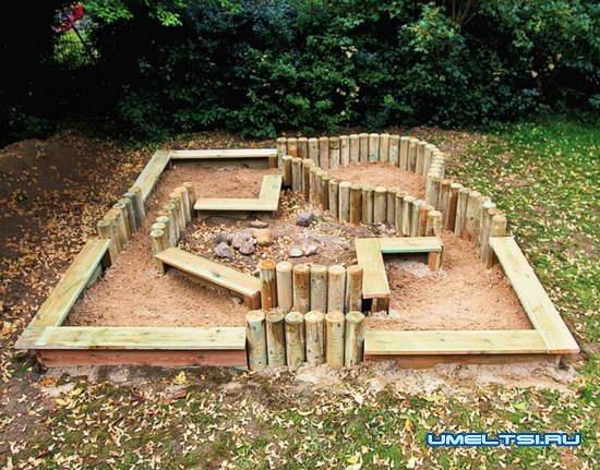 Создаем игровую площадку с песочницей