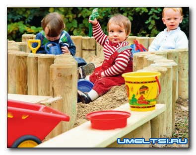 Создаем игровую площадку с песочницей