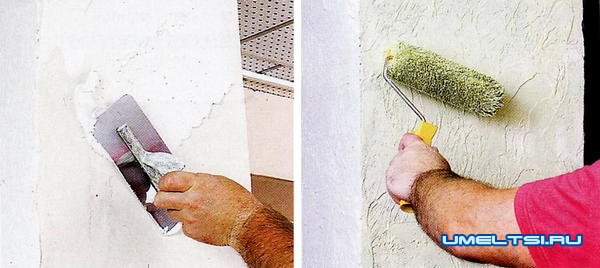 Объемный рельеф на стенах по трафарету Объемный рельеф на стенах по трафарету