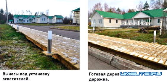 Деревянные дорожки на даче Деревянные дорожки на даче