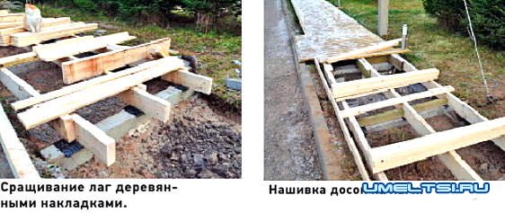 Деревянные дорожки на даче Деревянные дорожки на даче