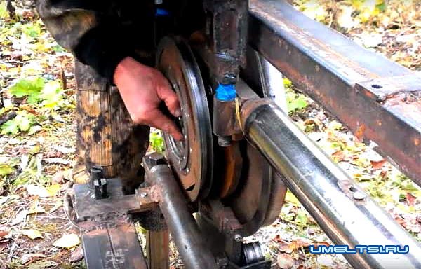 Самодельная мобильная ленточная пилорама