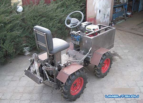 Самодельный минитрактор переломка 4х4