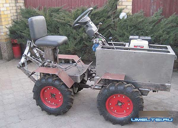 Самодельный минитрактор переломка 4х4