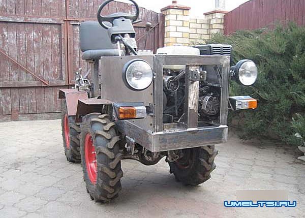 Самодельный минитрактор переломка 4х4