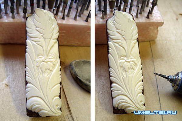 флеш-карта из дерева и кости