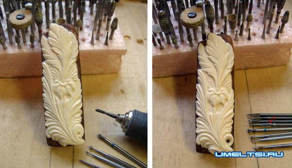 флеш-карта из дерева и кости