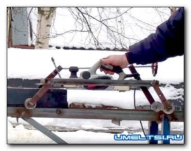 Делаем станок для выравнивания бруса Делаем станок для выравнивания бруса