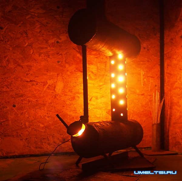 Печь для гаража на отработке Печь для гаража на отработке