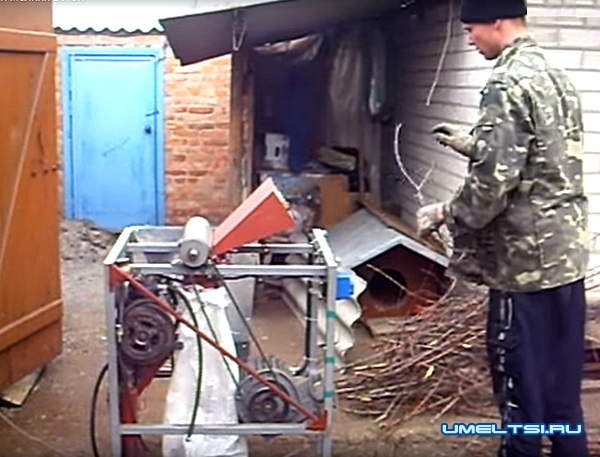 самодельный садовый измельчитель веток