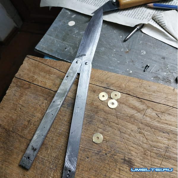 нож бабочка своими руками