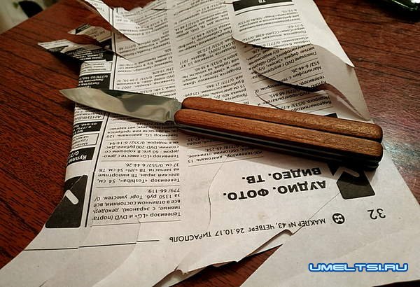 нож бабочка своими руками