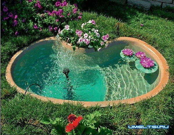 Идеи оформления для садовых фонтанов